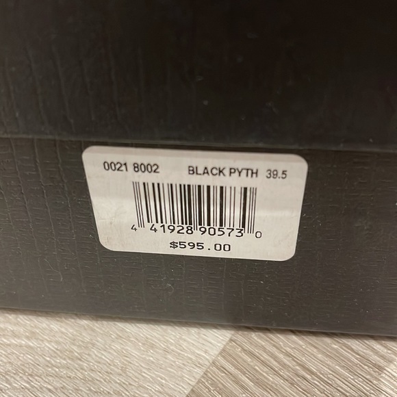 Alexandre Birman Black Python Pumps - Picture 5 of 5